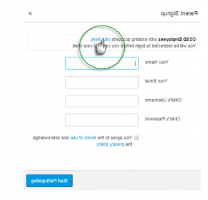 CCSD sign-in page